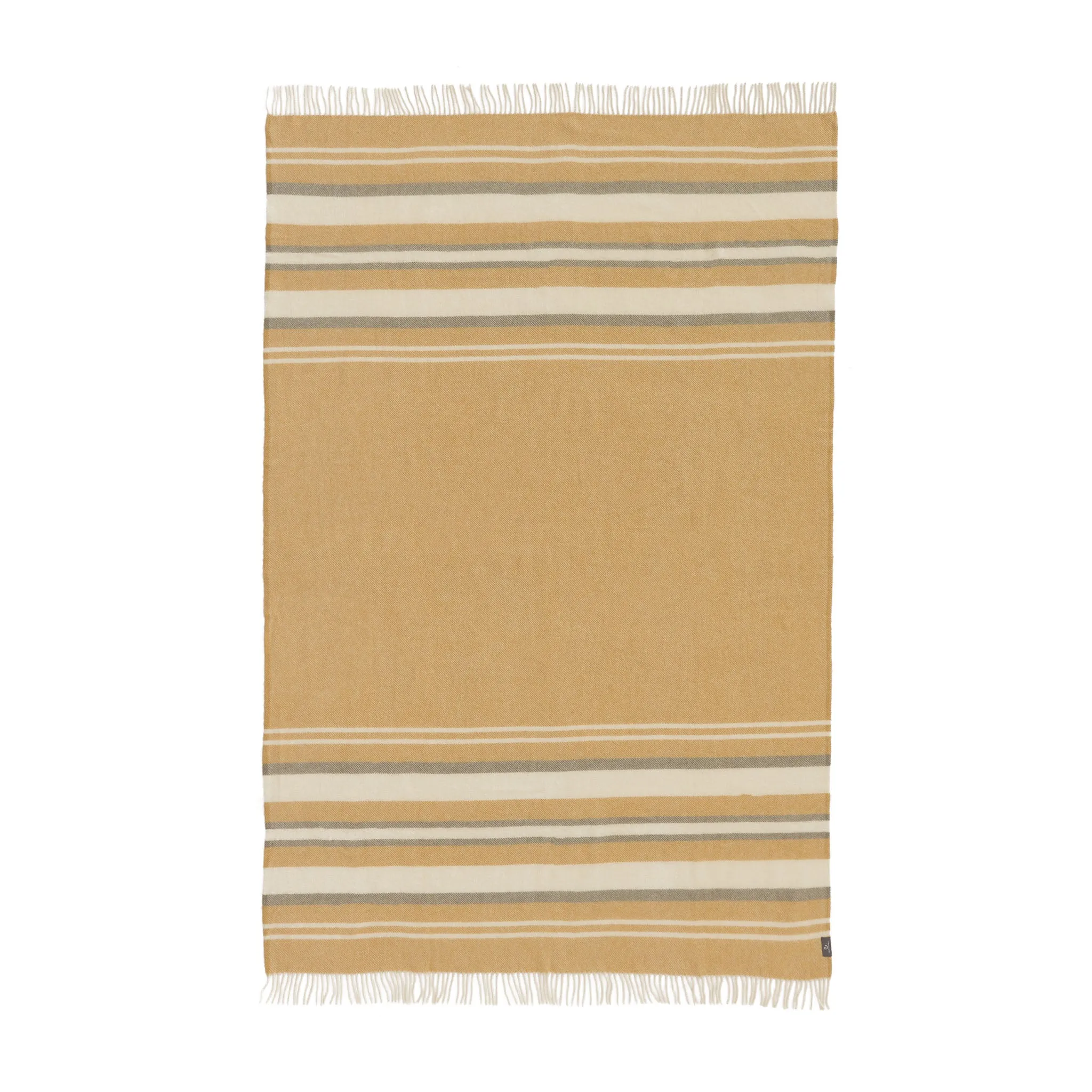 Kampai Blanket [Mustard/Off-white/Olive green]