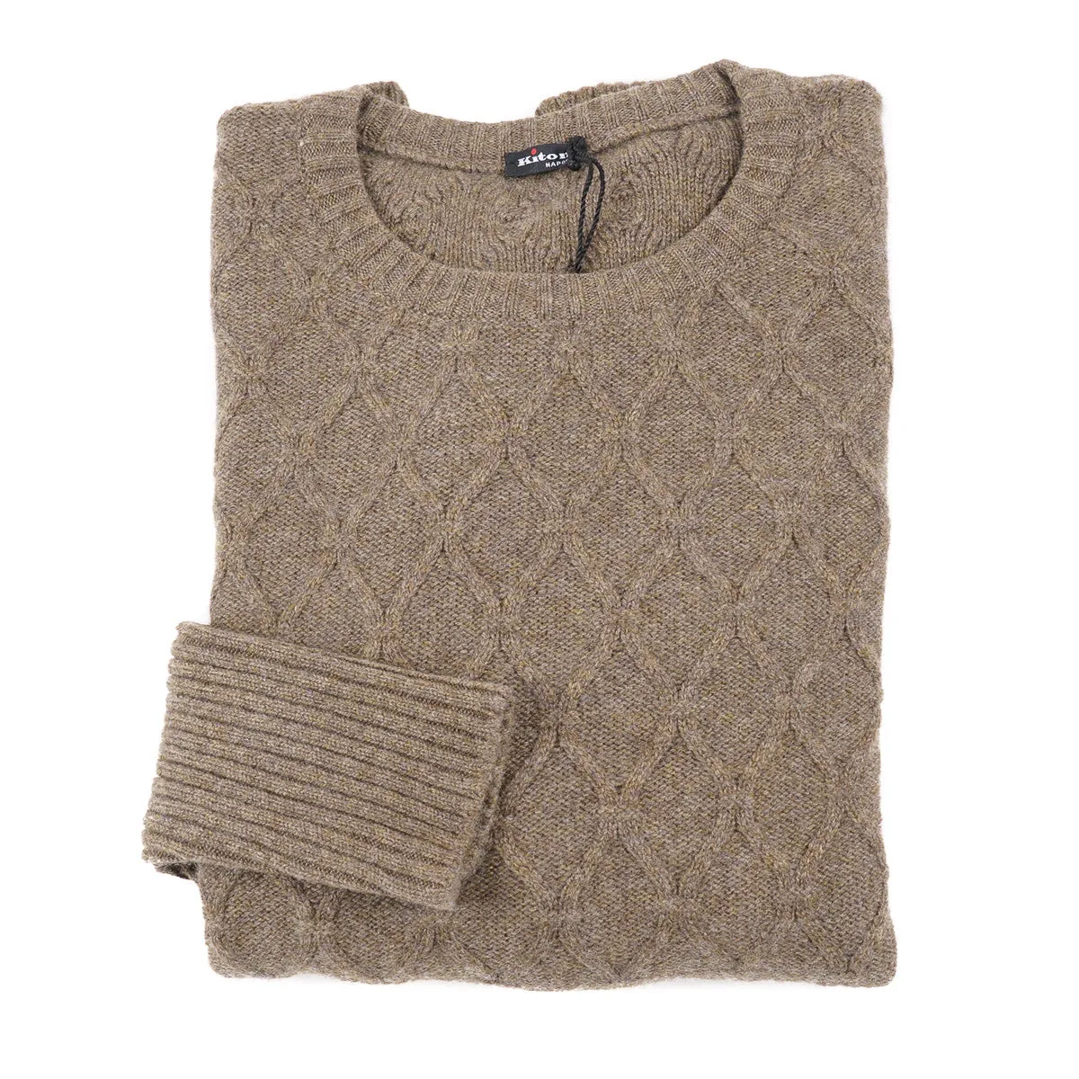 Kiton Diamond Knit Cashmere Sweater