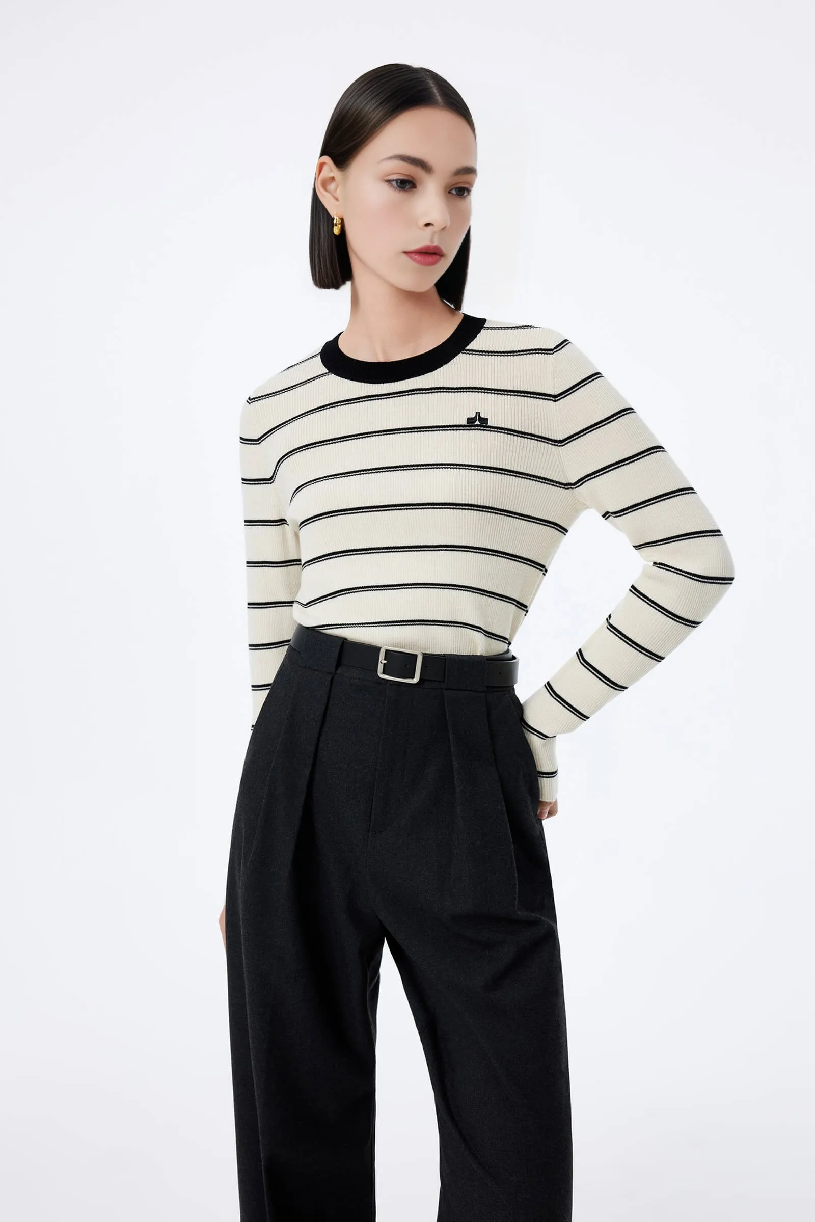 LILY Machine-Washable All-Wool Long-Sleeve Sweater