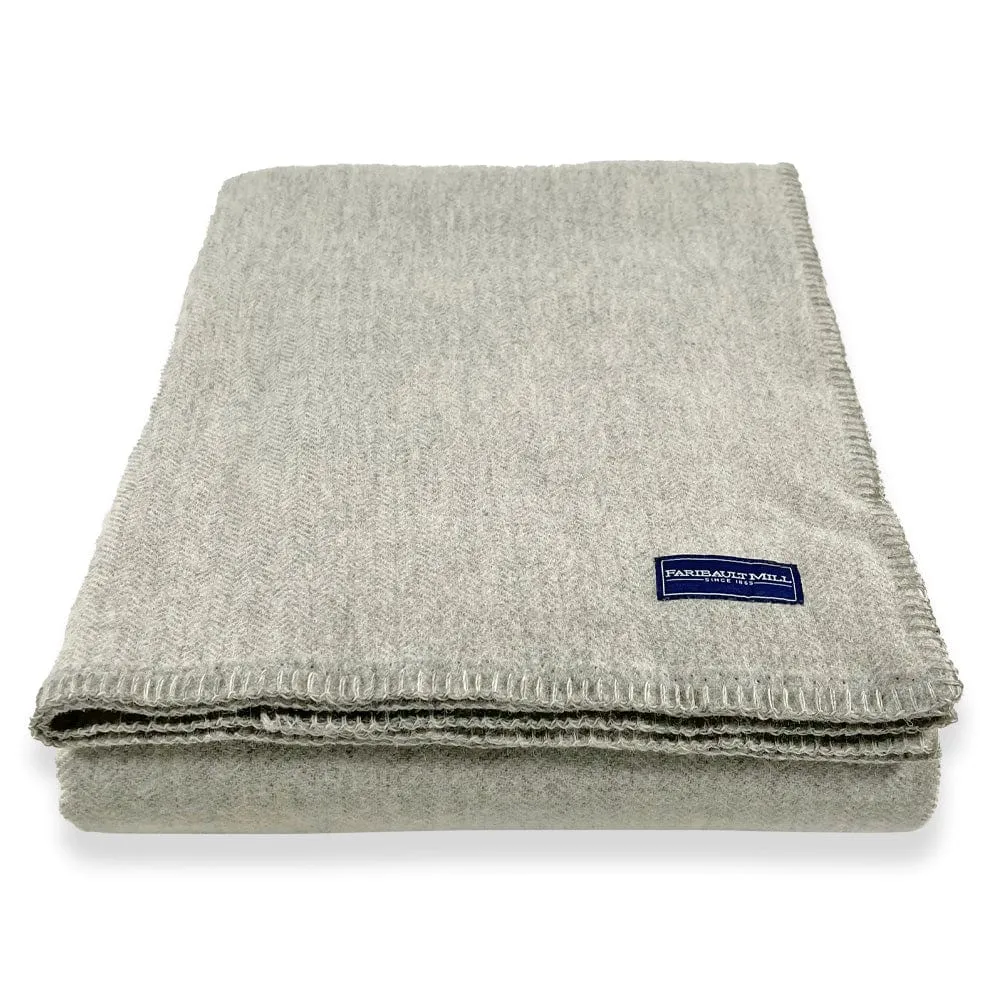 Limited Edition Pure & Simple Herringbone Wool Blanket