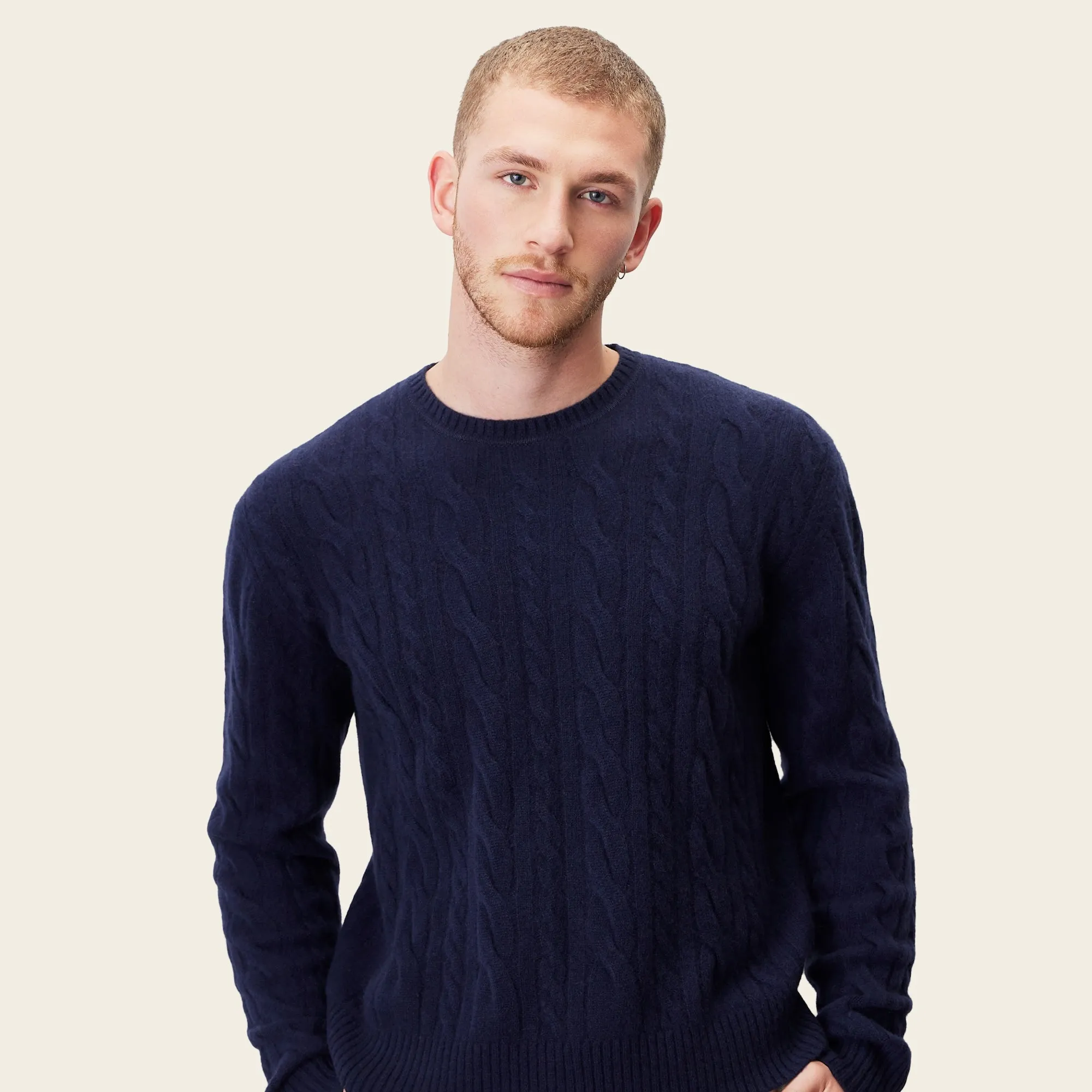 Luke Cashmere Cable Knit Sweater