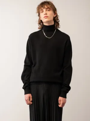 Men Turtleneck Sweater_Black