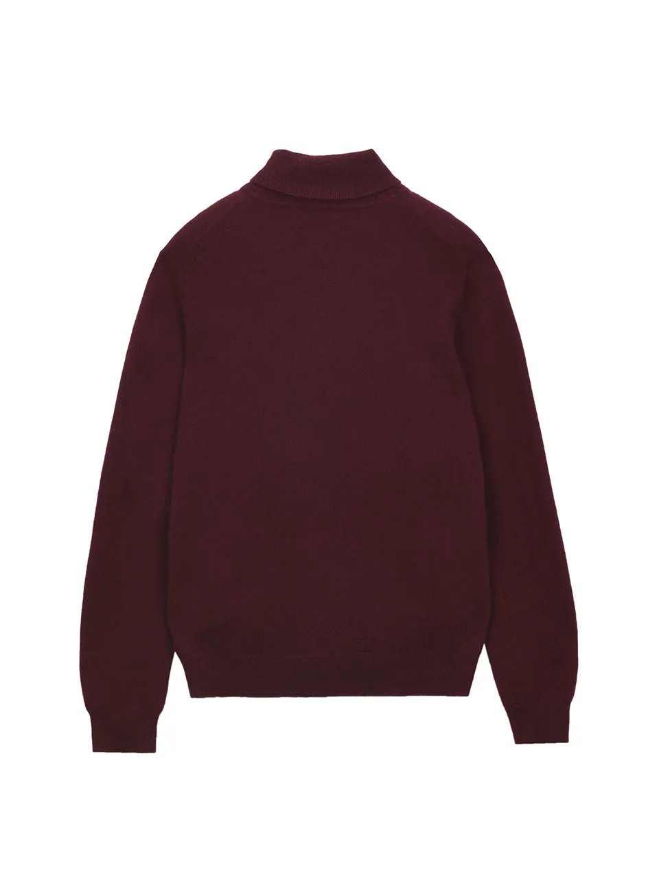 Men Turtleneck Sweater_Burgundy