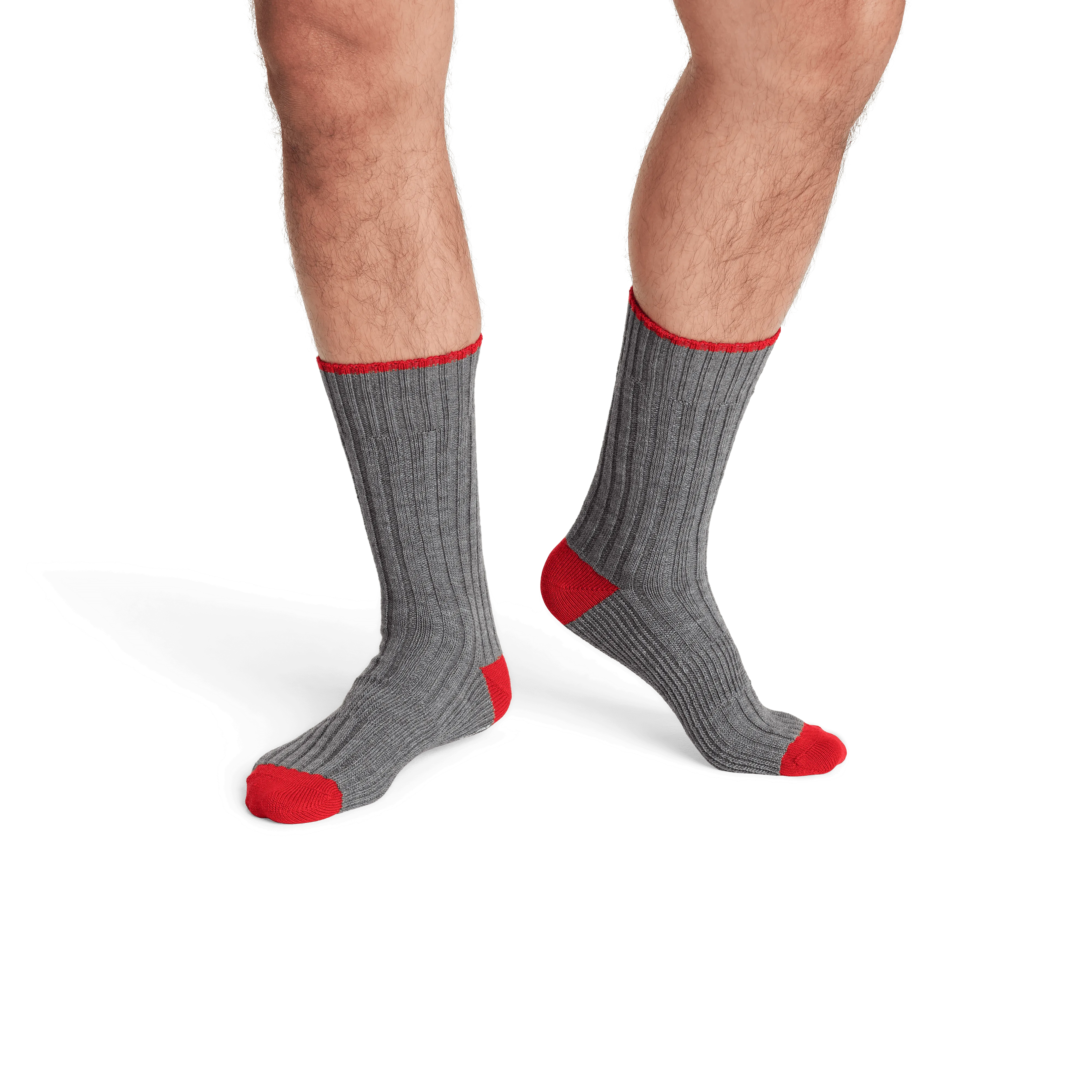 Men's Merino Wool Blend Sweater Calf Sock 4-Pack