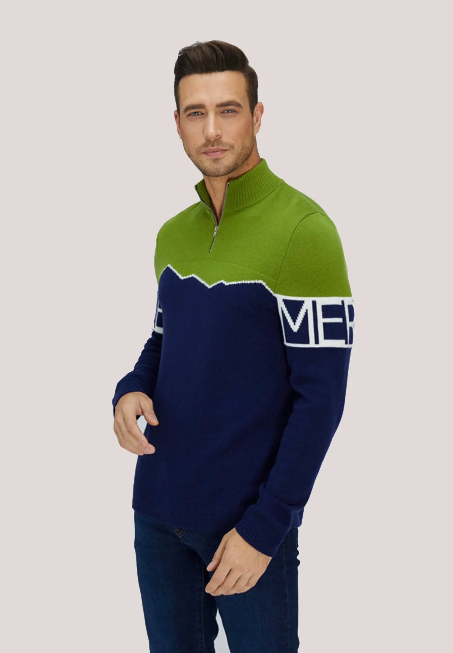 Merino Super Fine Mountain Print Sweater