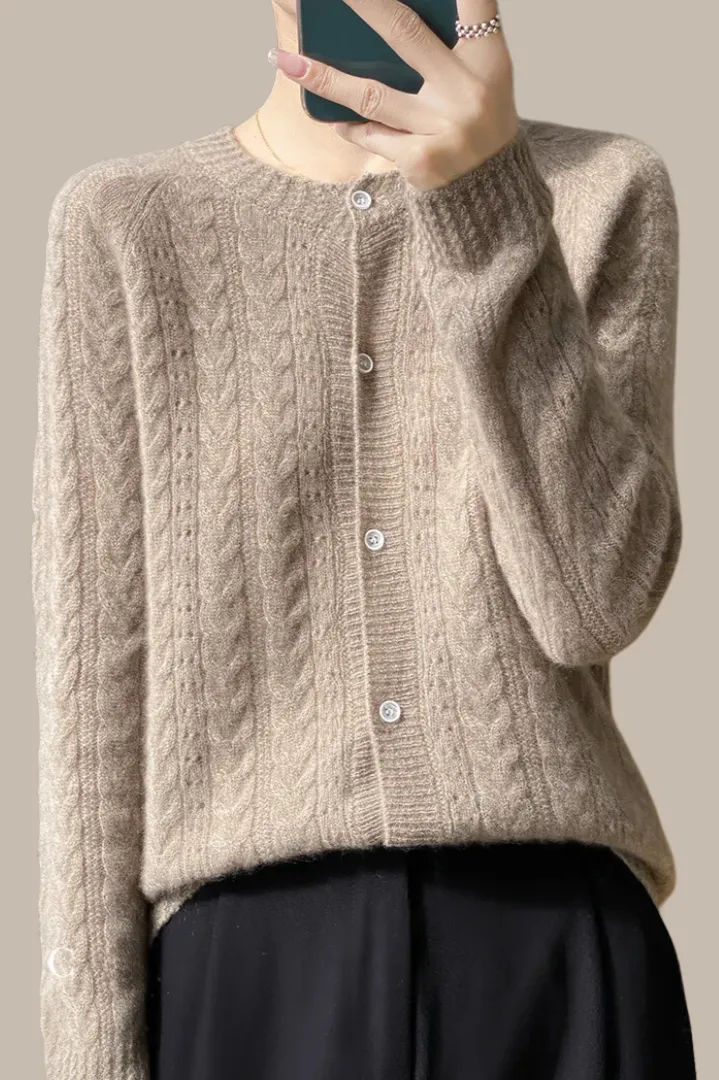 Merino Wool Cardigan Sweater