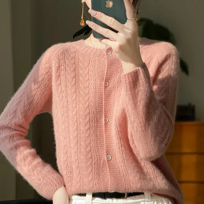 Merino Wool Cardigan Sweater