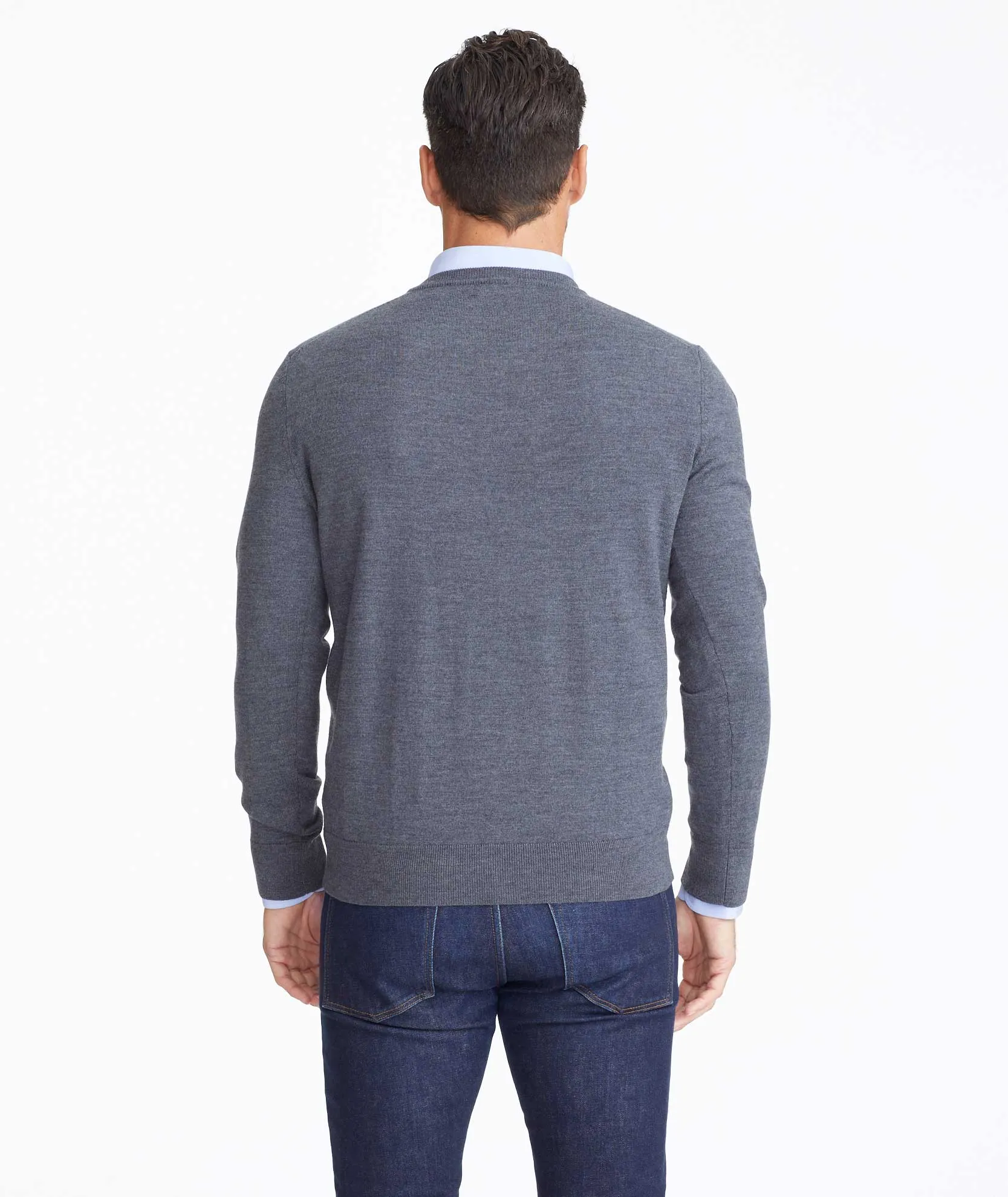 Merino Wool V-Neck Sweater