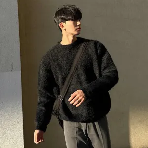 Mink Wool Casual Knit Sweater