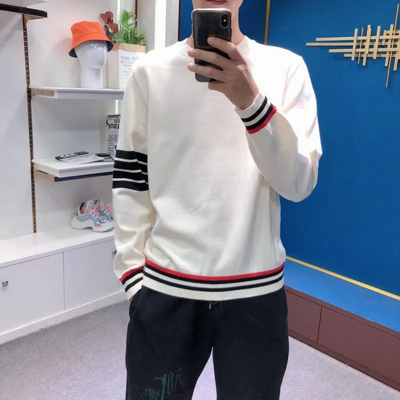 Nsquared Sweater for Mens | Knitted Pullover Long Sleeve Striped High Quality Korean Style Tops