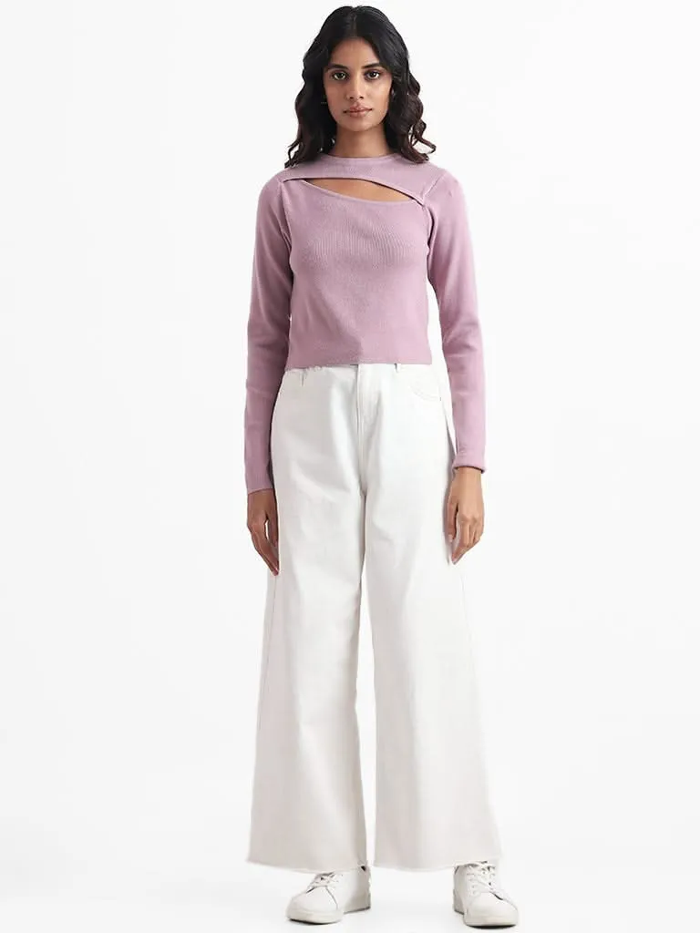 Nuon Mauve Pink Knit Top