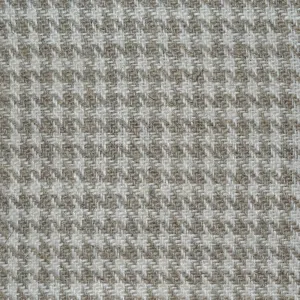 Oatmeal and Ecru 1/8th" Classic Dogtooth Check 100% Irish Linen