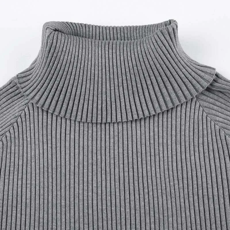 Off-shoulder Slim Fit Sweater. Trendsetting Style