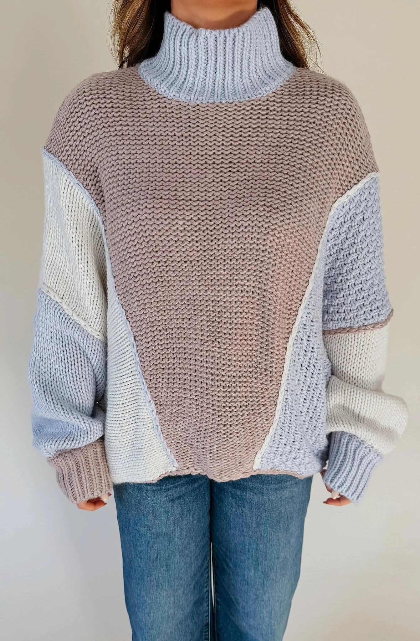 PAIGE COLOR BLOCK SWEATER