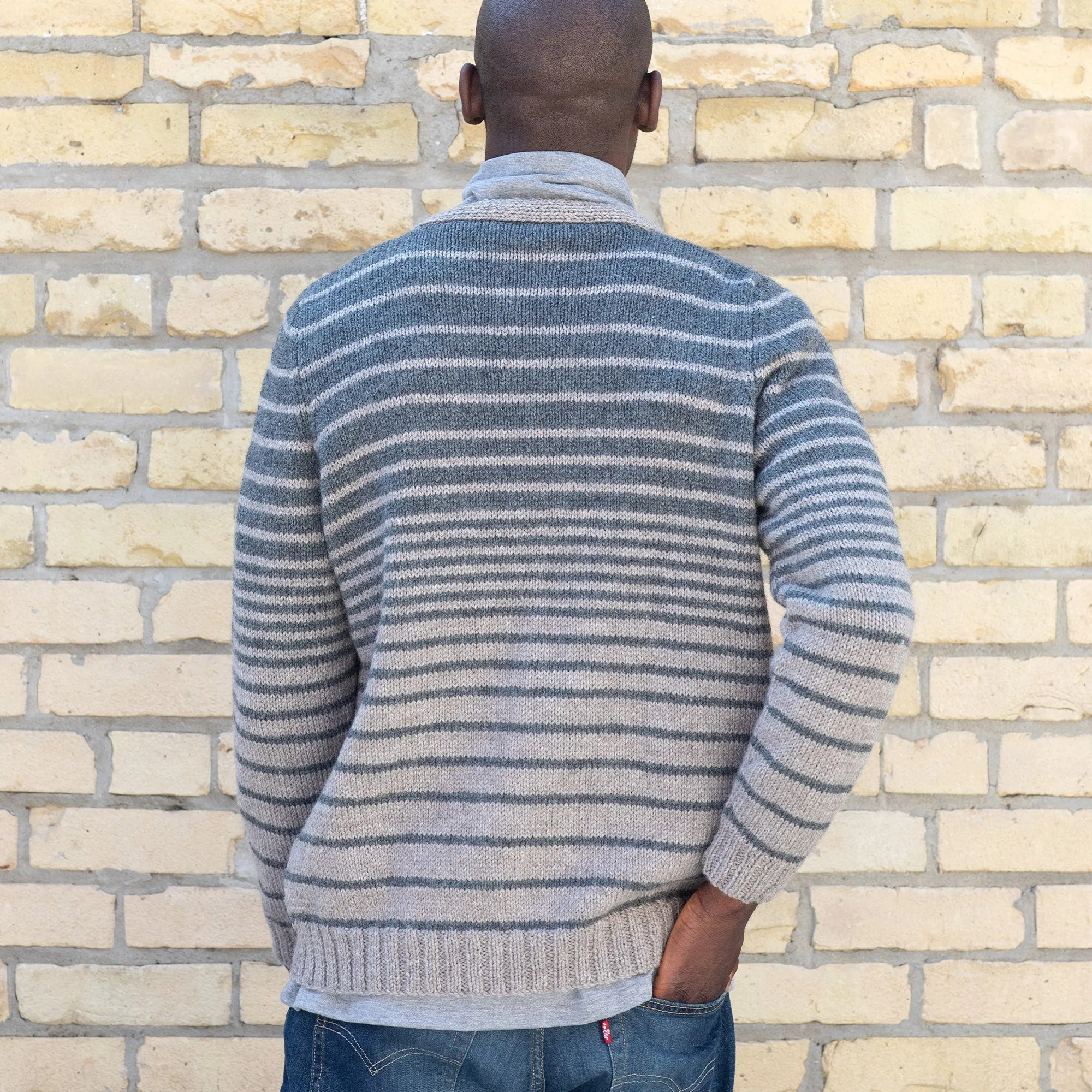 Patons Knit Reverb Stripes Cardigan