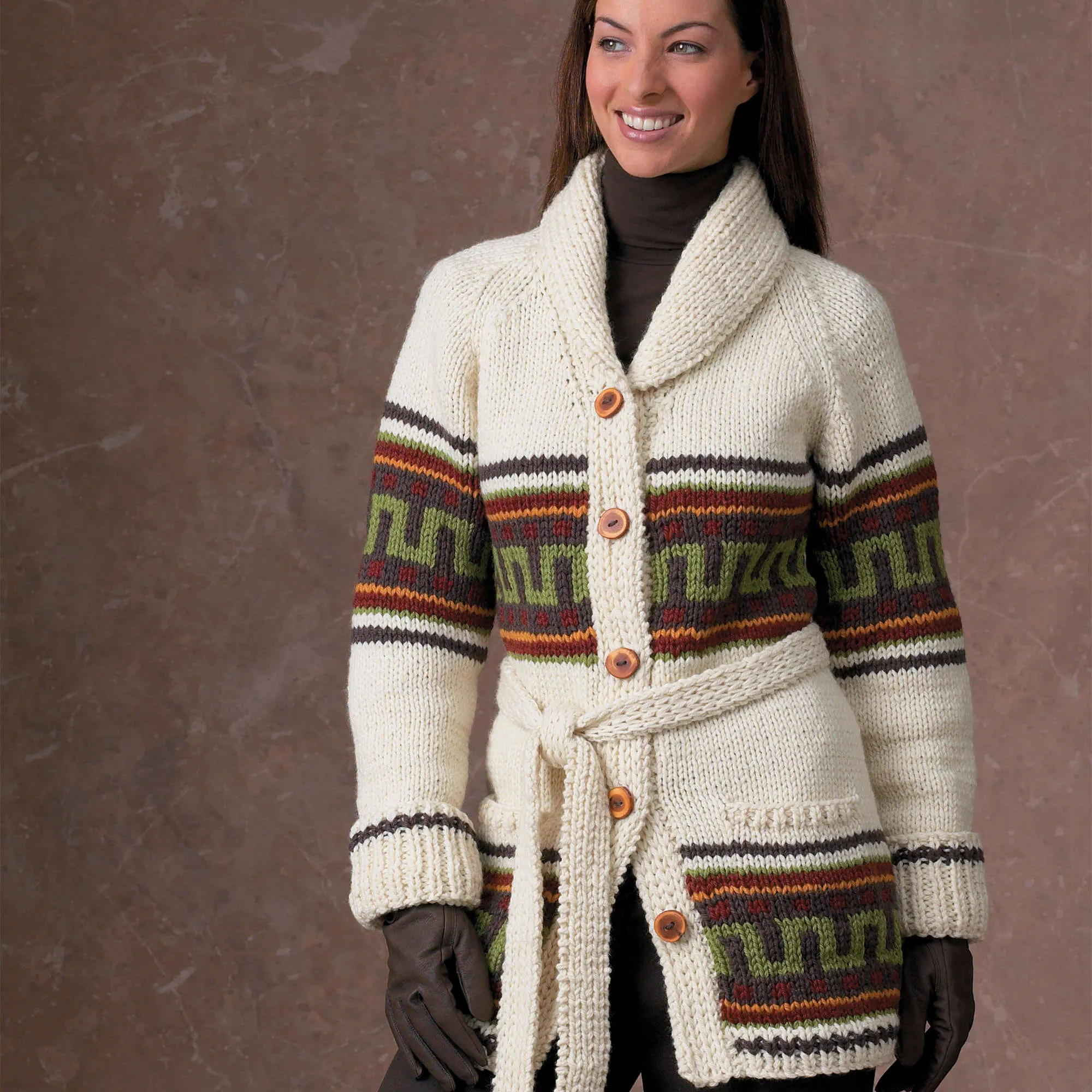 Patons Navajo Knit Cardigan