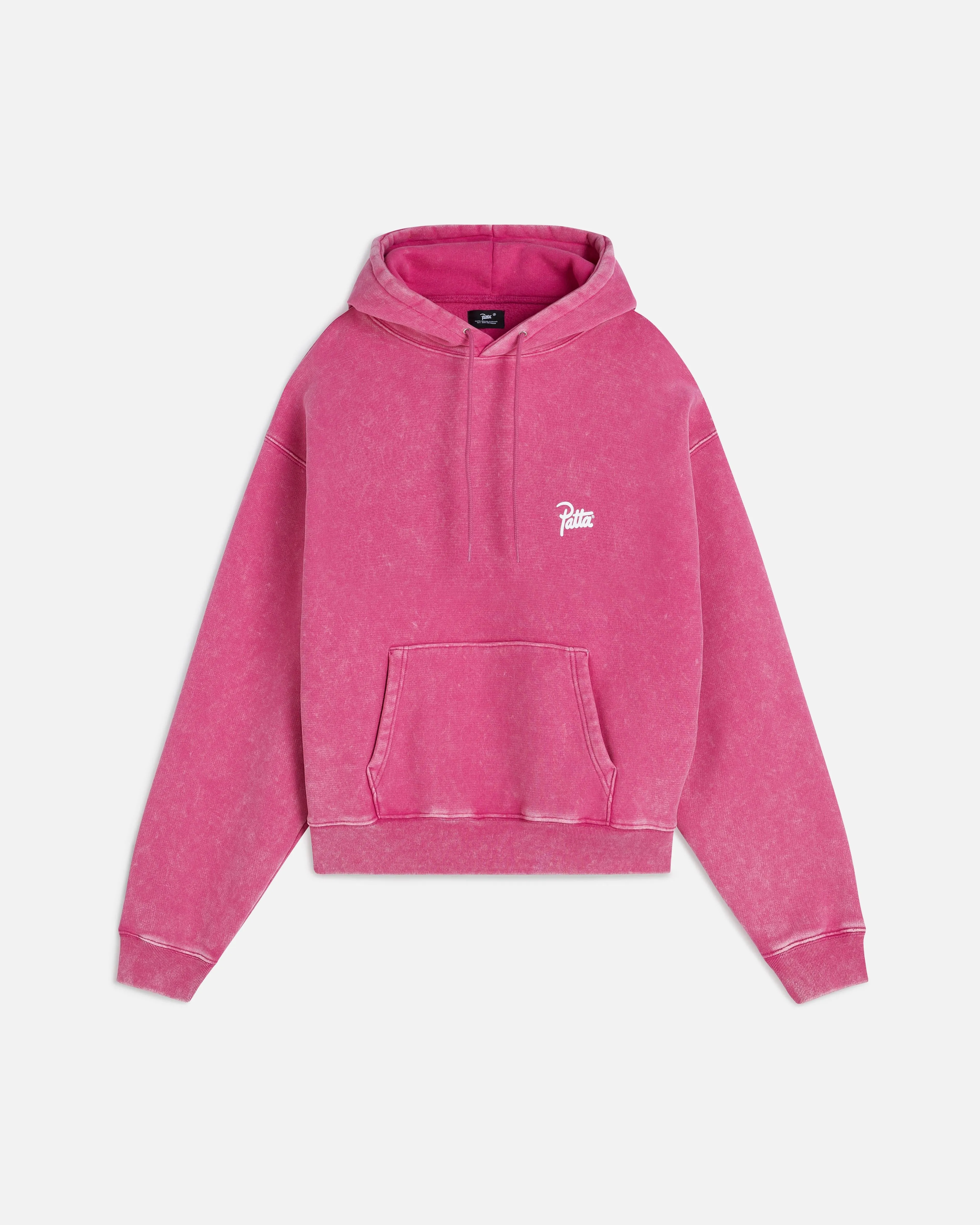 Patta Classic Washed Hooded Sweater (Fuchsia Red)