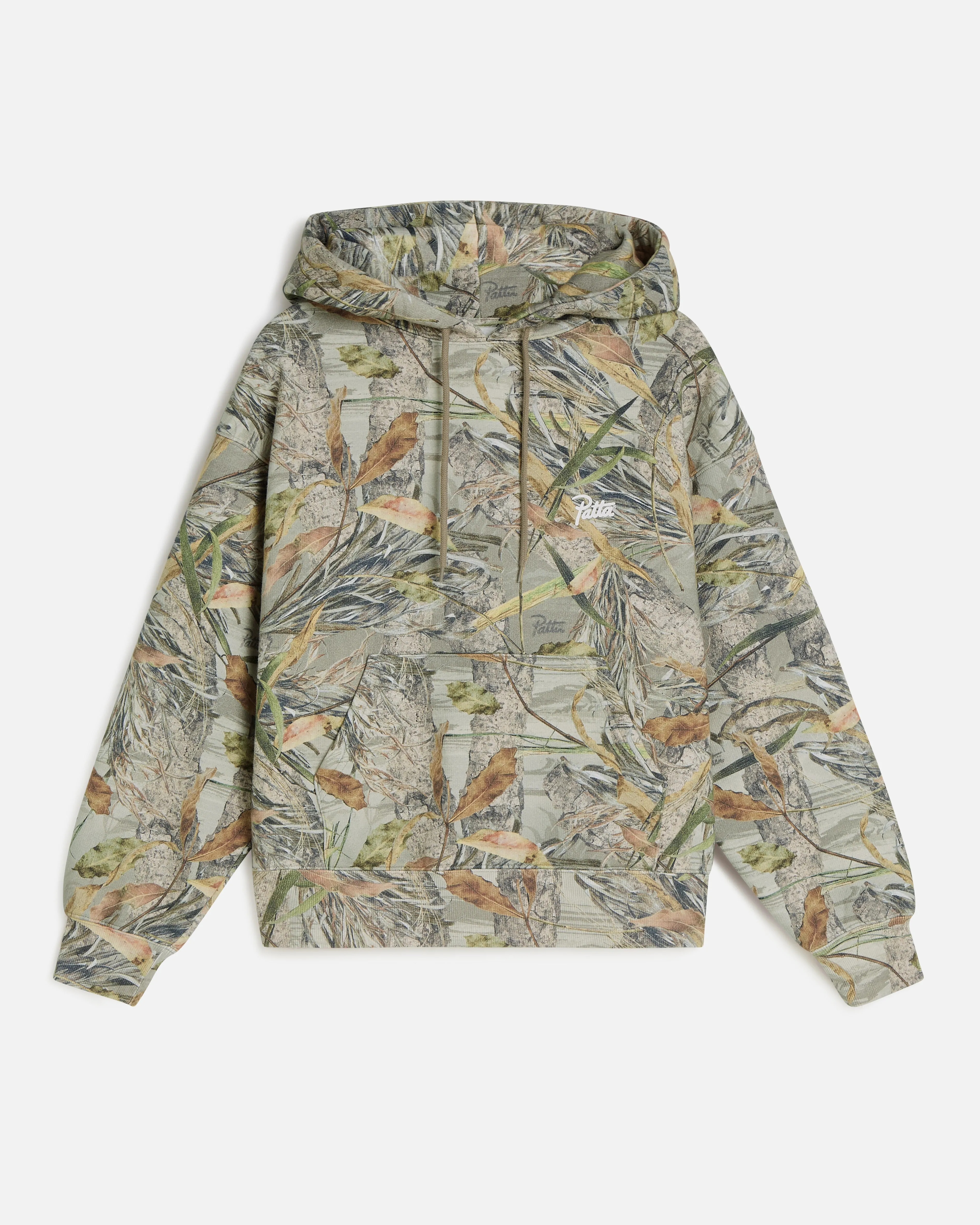 Patta Nature Print Boxy Hooded Sweater (Nature Print)