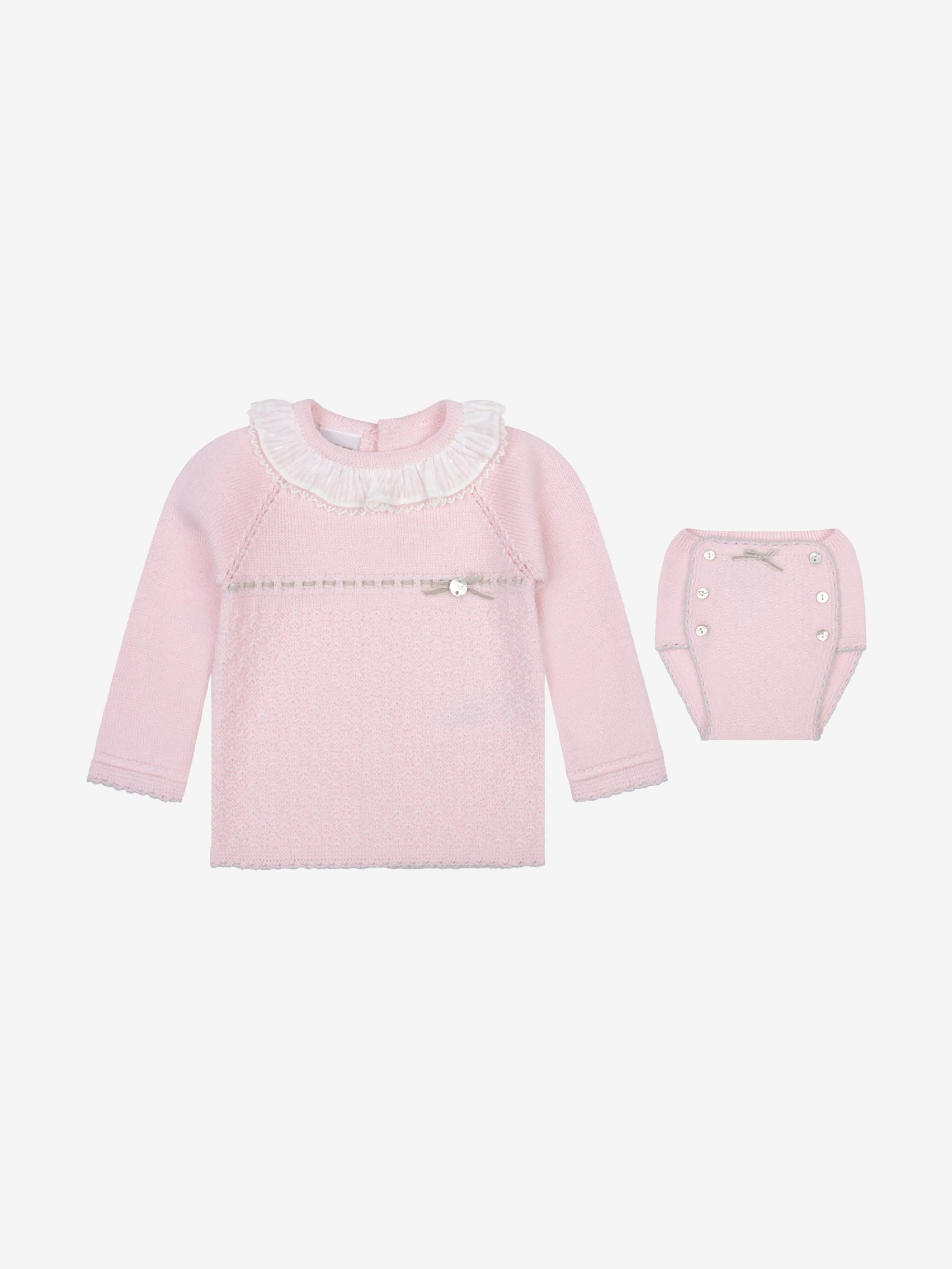 Paz Rodriguez Baby Girls Set- & Grey Wool 2 Piece Set