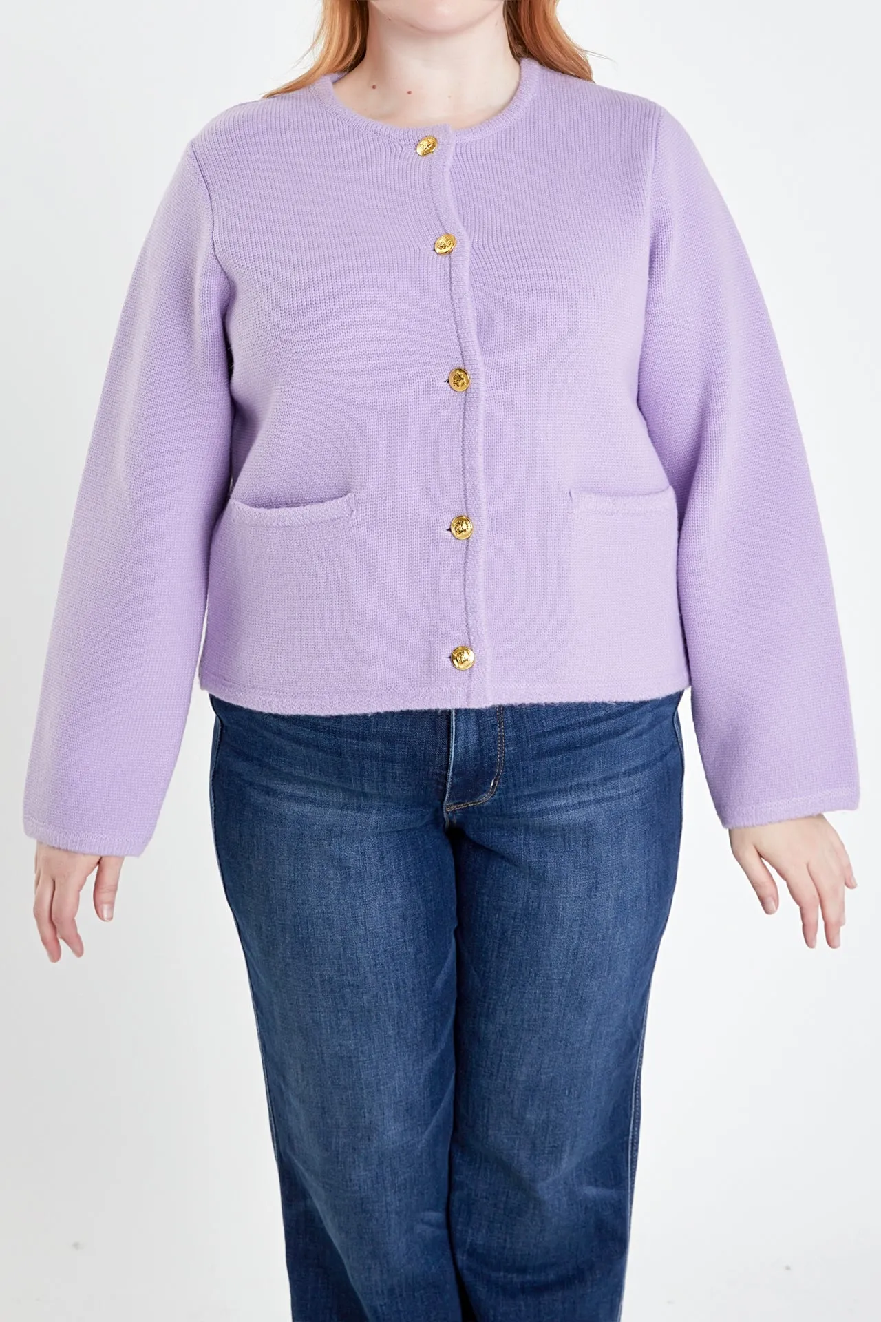 Plus Size Knit Sweater Cardigan