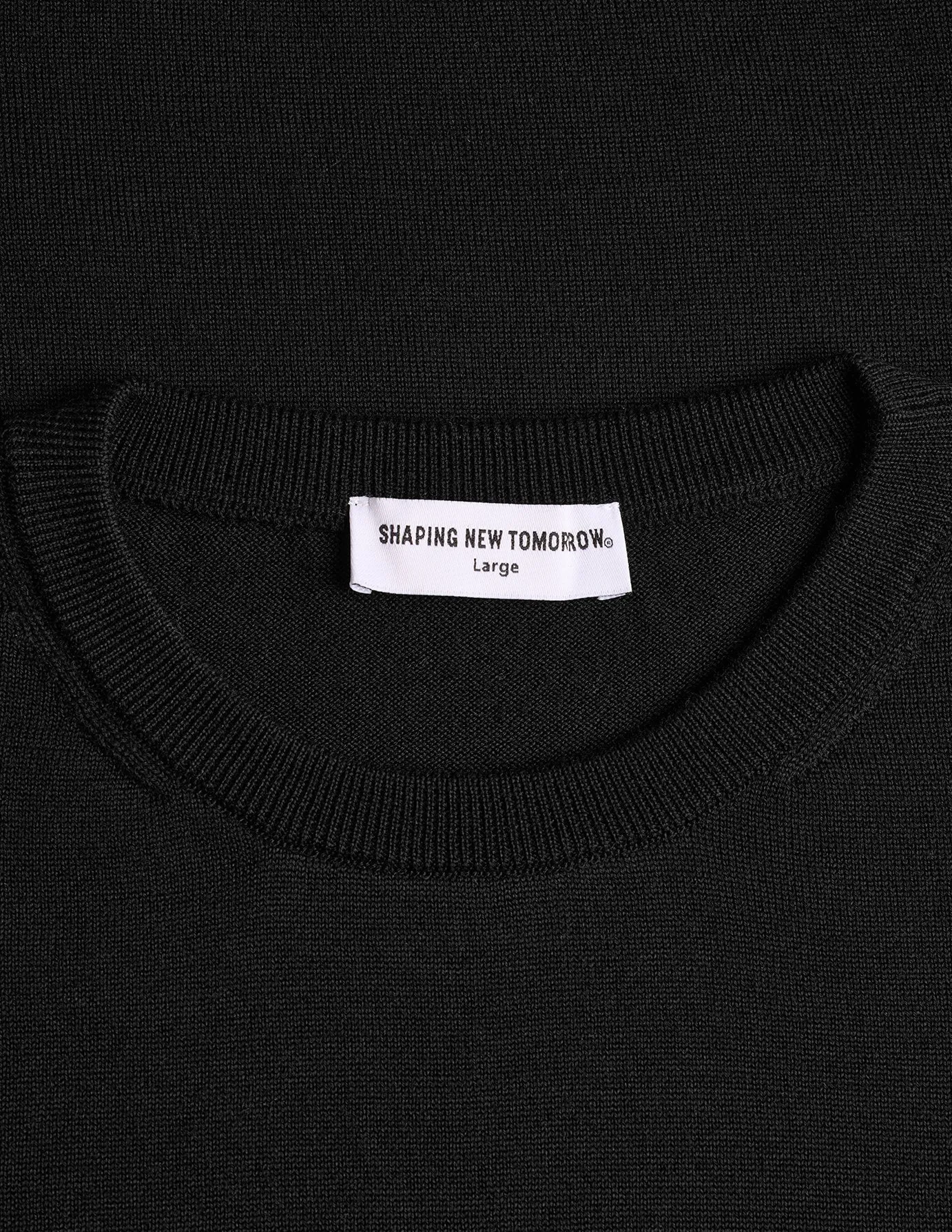 Premium Merino Crewneck Black