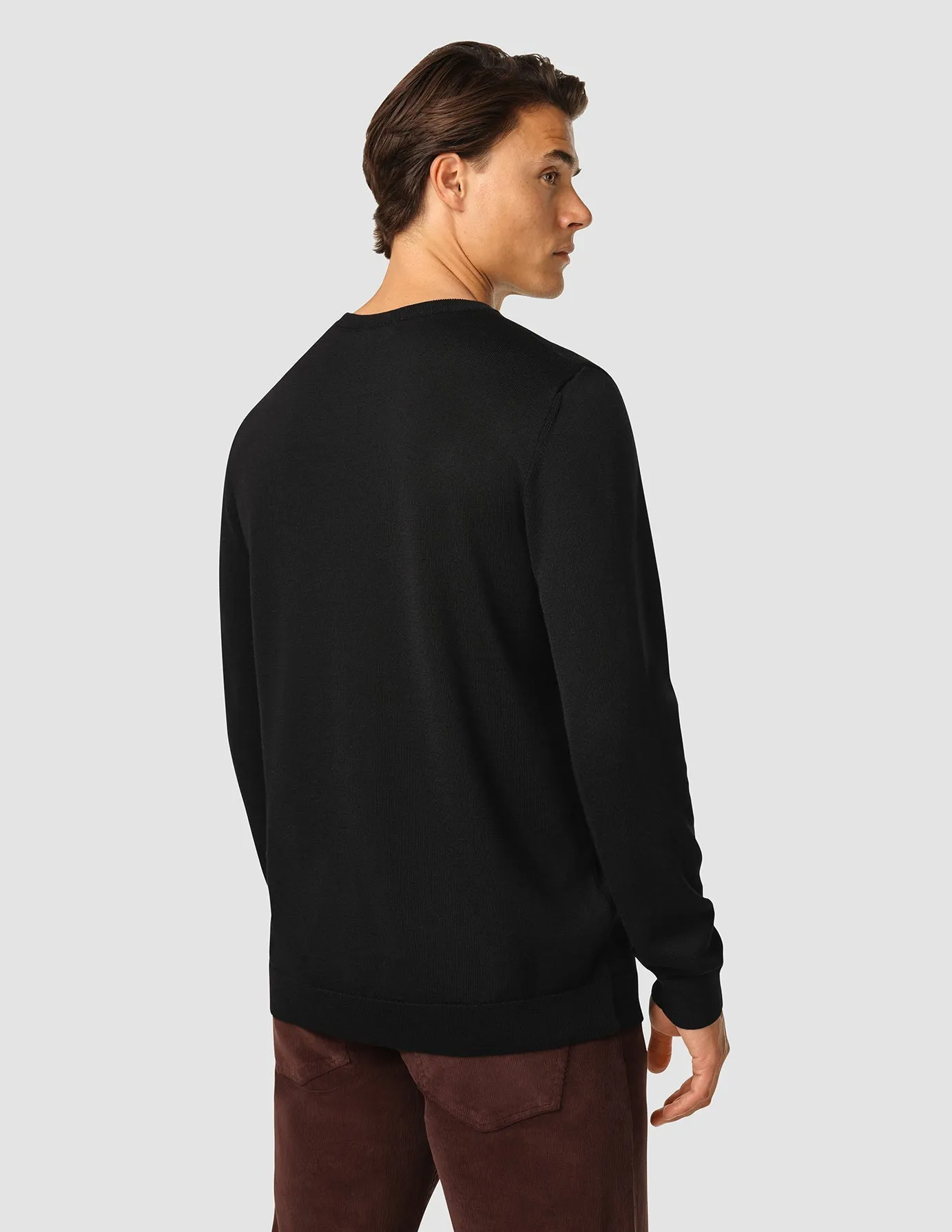 Premium Merino Crewneck Black