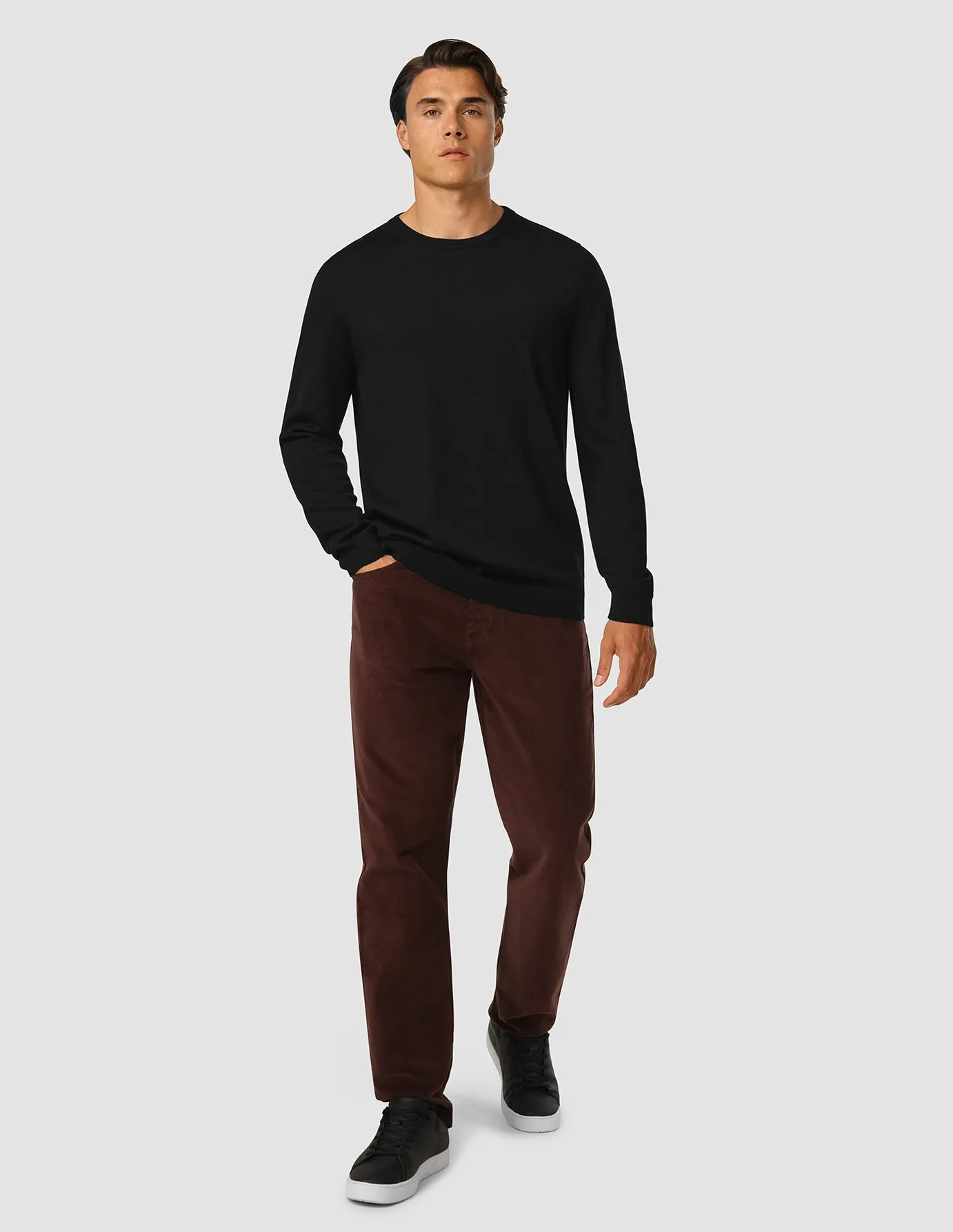 Premium Merino Crewneck Black