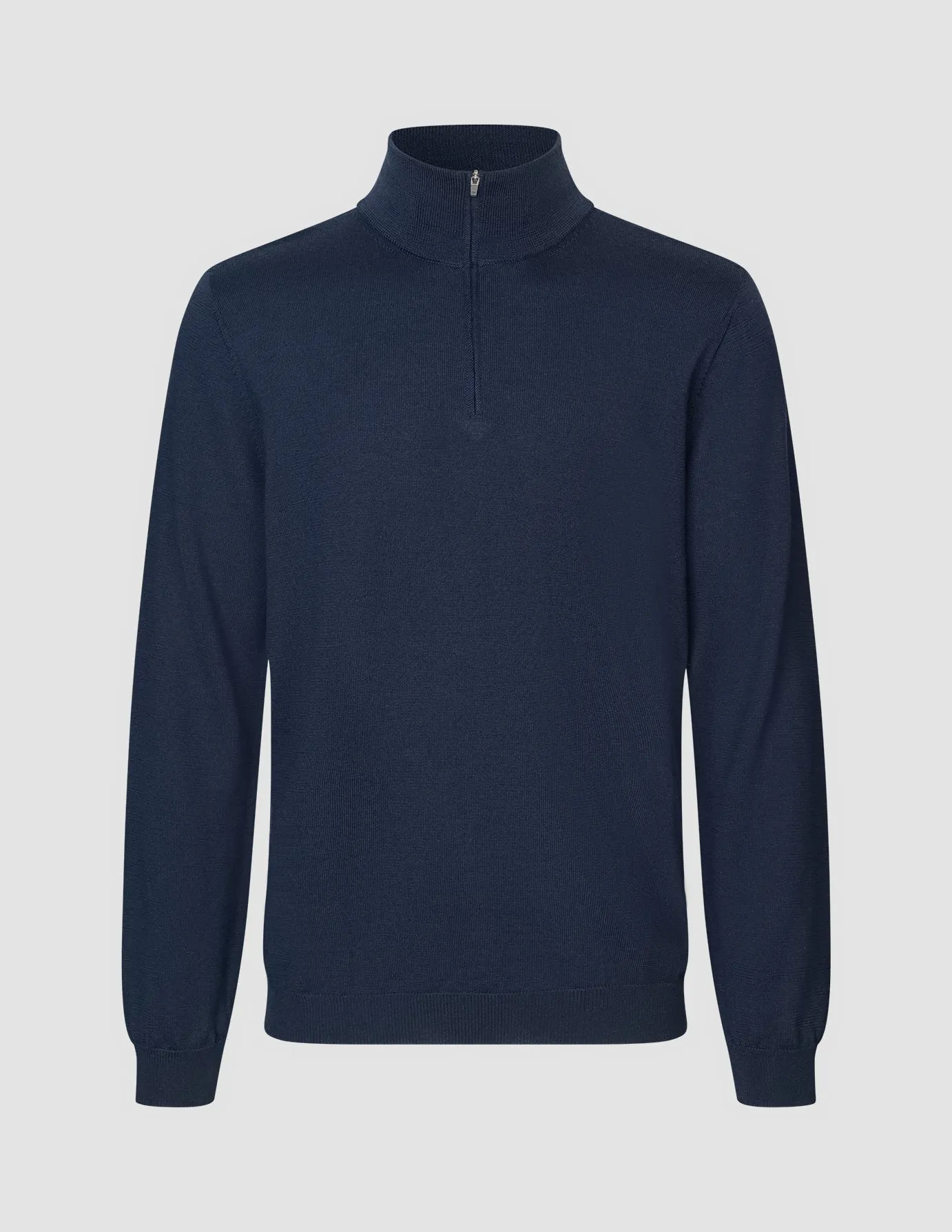 Premium Merino Half Zip Navy