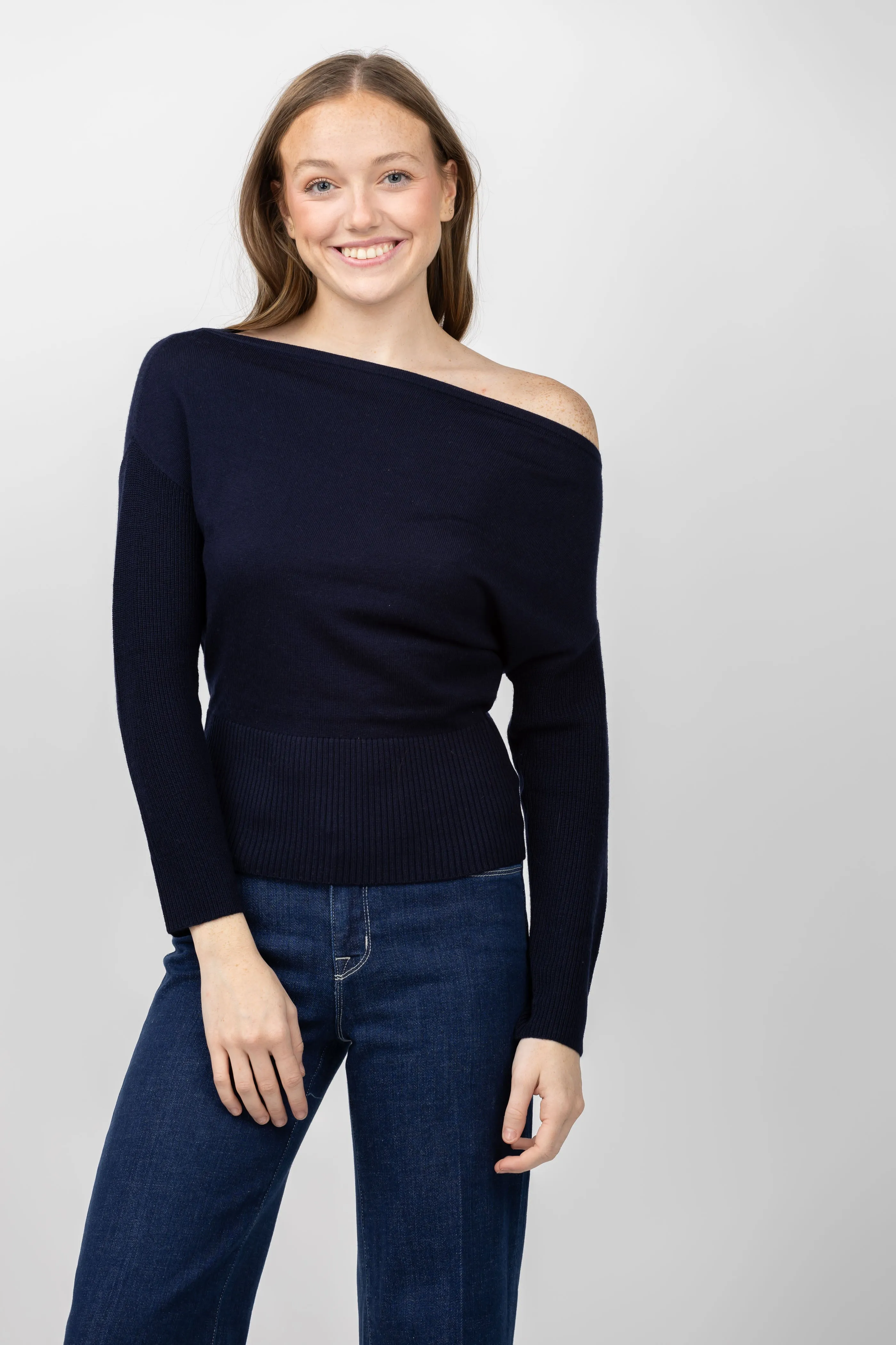 Ramy Brook Chance Sweater in Navy