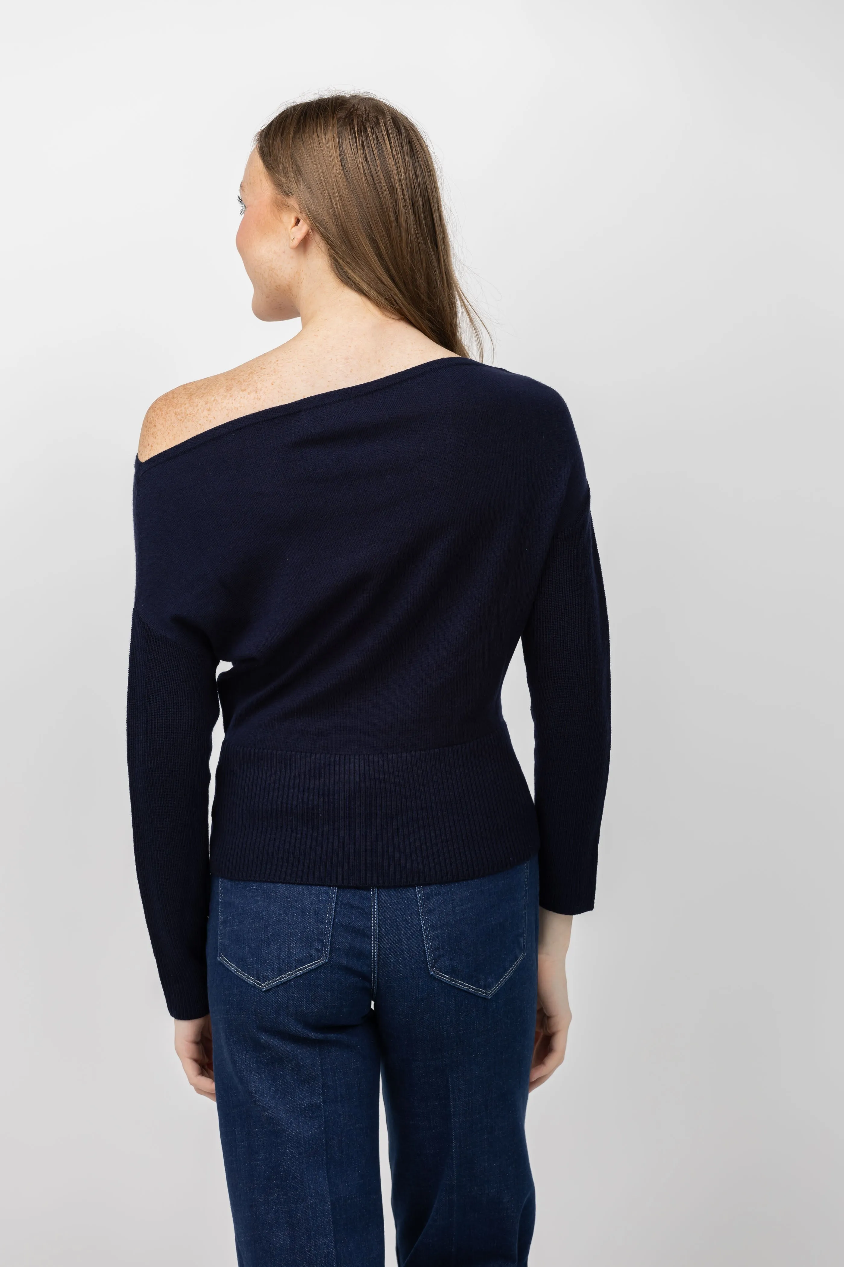 Ramy Brook Chance Sweater in Navy