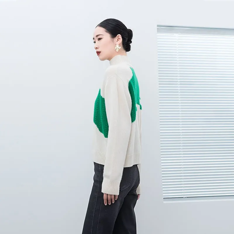 Raw White Cashmere Sweater