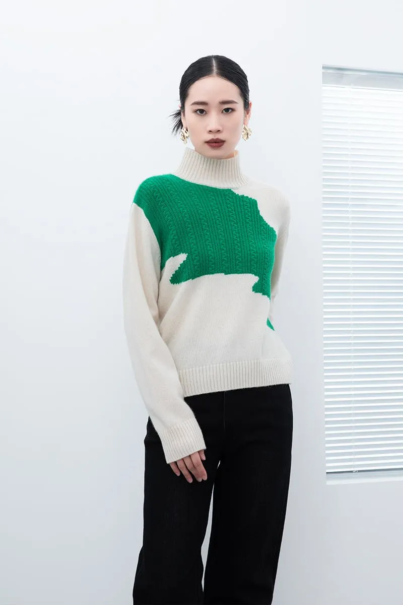 Raw White Cashmere Sweater