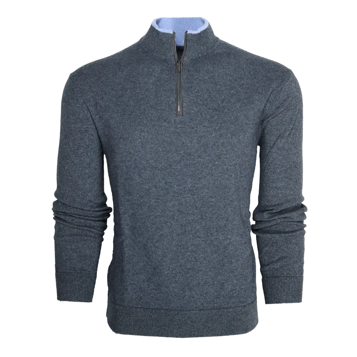 Sebonack Quarter-Zip Sweater (Dark Grey Heather)