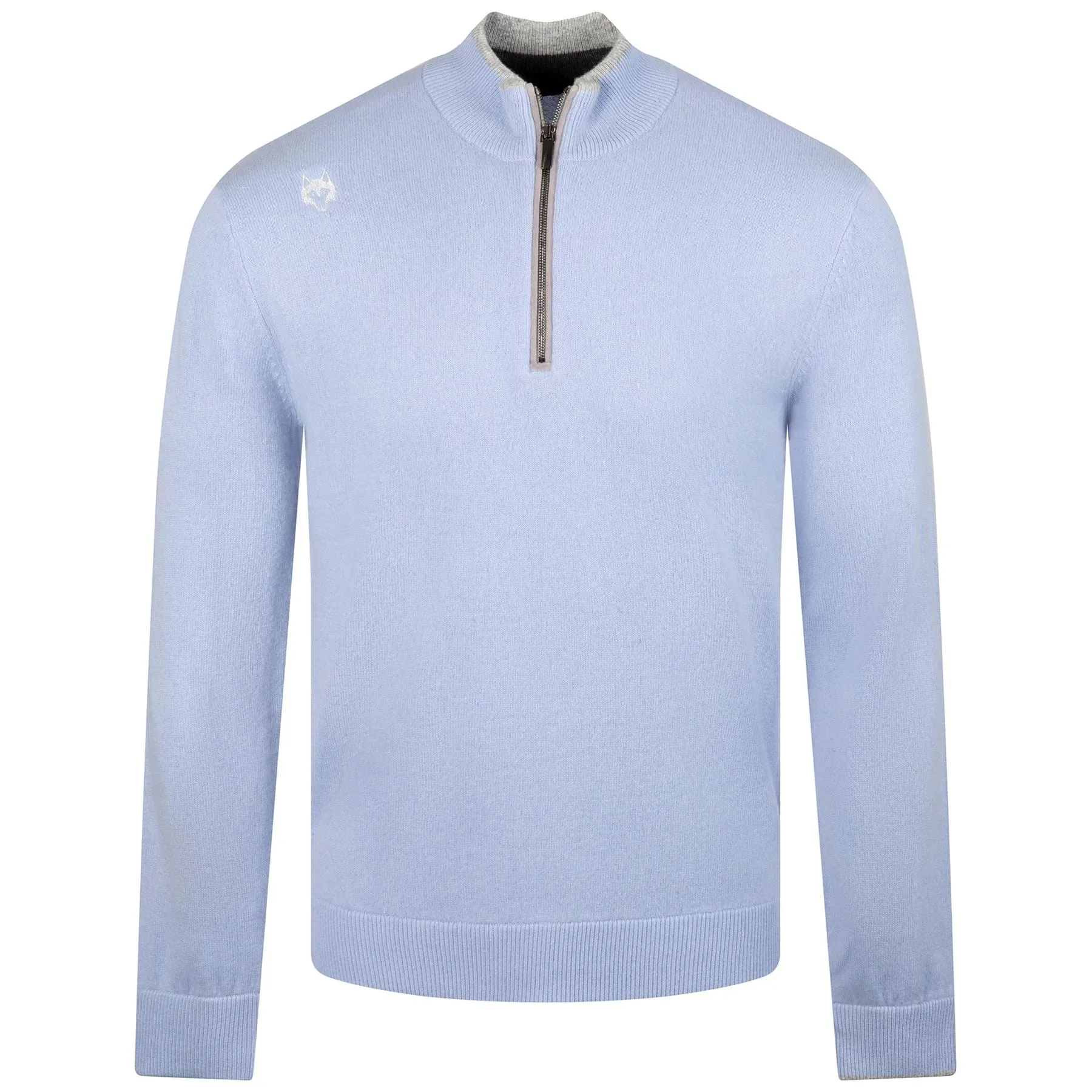 Sebonack Quarter Zip Sweater Heron - AW23