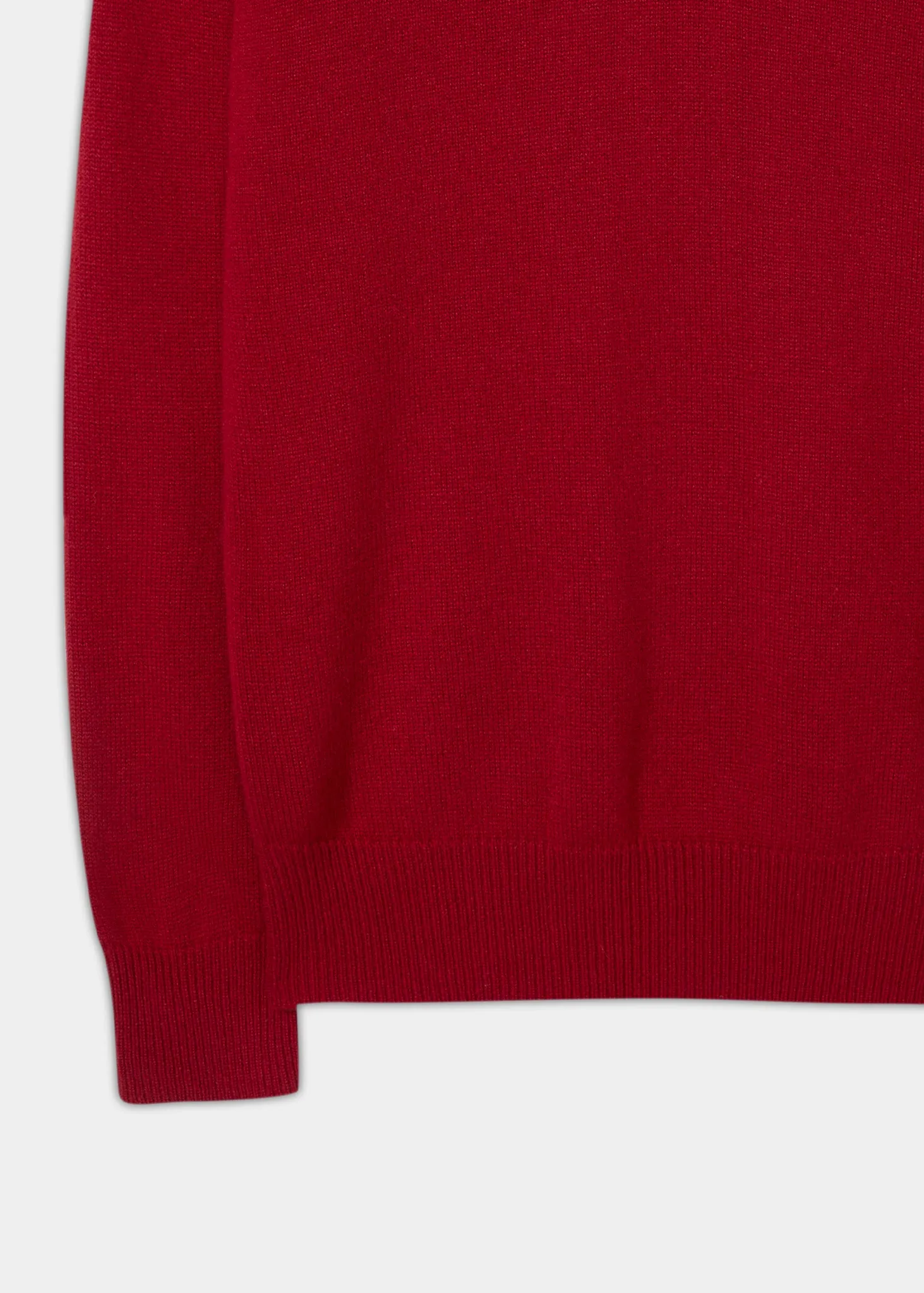 Selkirk Cashmere Jumper in Ruby - Classic Fit