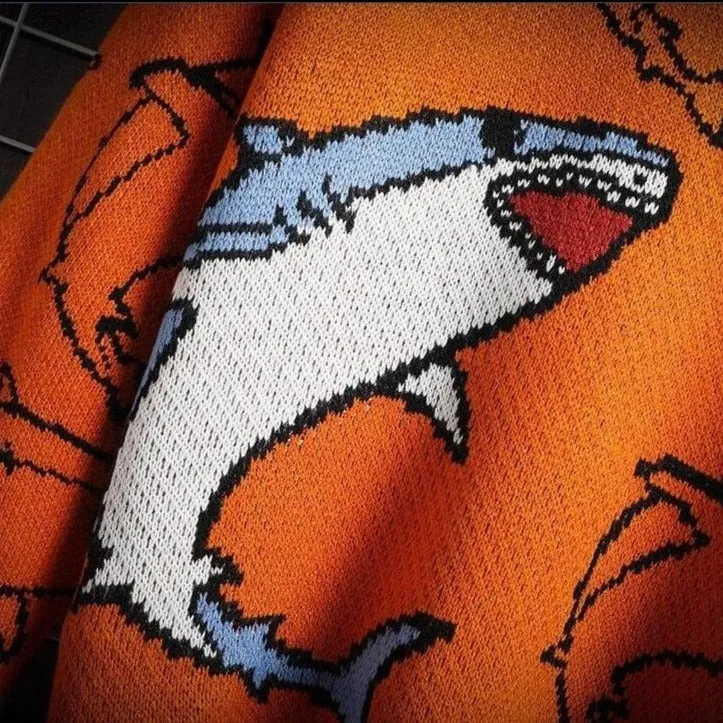 Shark Oversized Knit Sweater