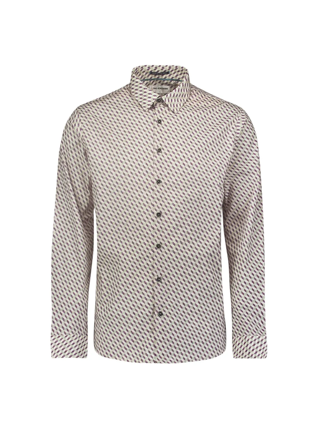 Shirt with Graphic Pattern - Stylish for Winter | Aubergine