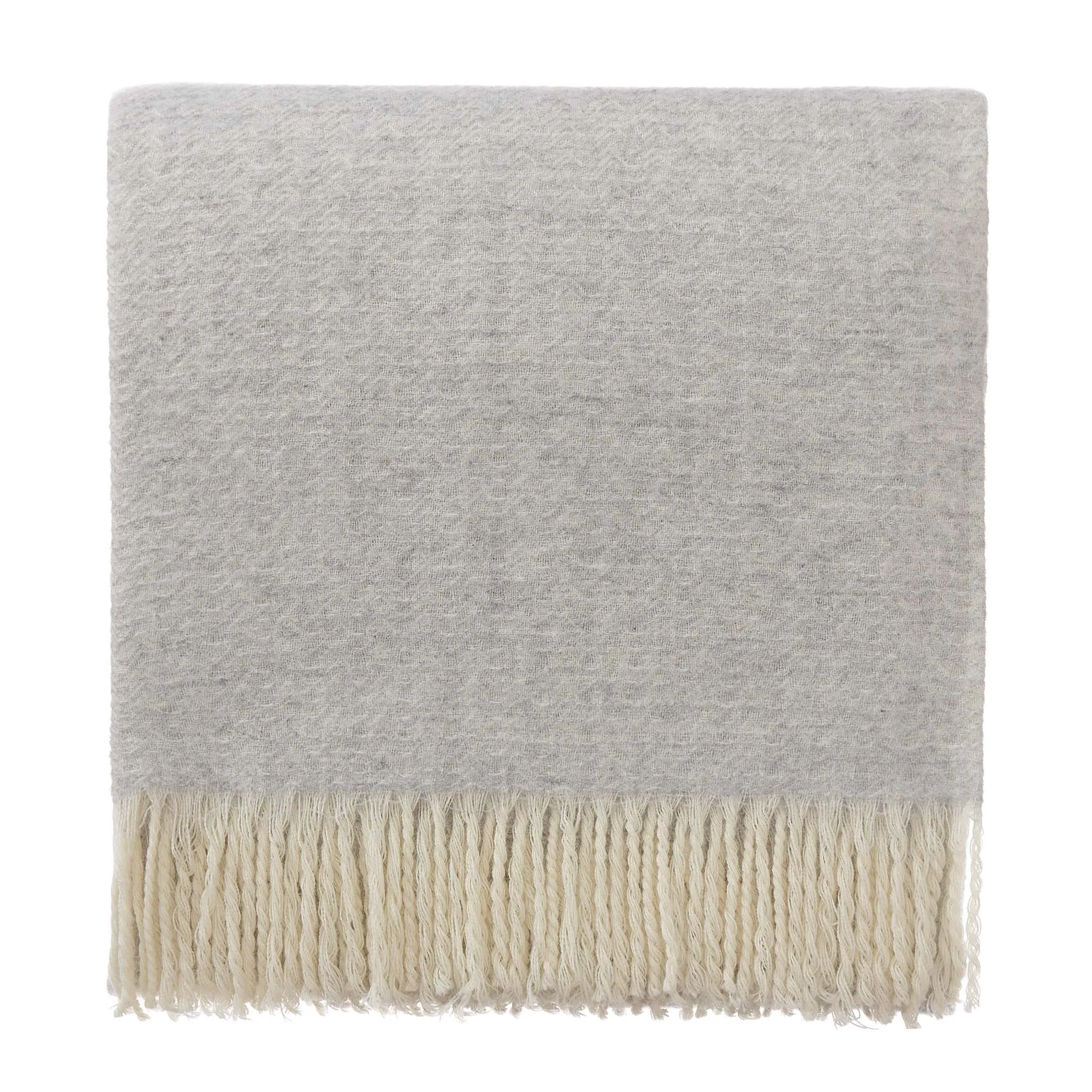 Siljan Cashmere Blanket [Light grey melange]