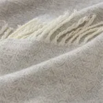 Siljan Cashmere Blanket [Light grey melange]