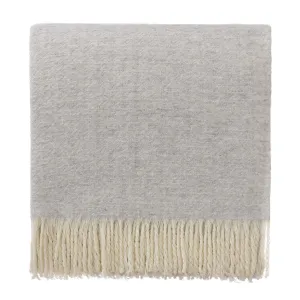 Siljan Cashmere Blanket [Light grey melange]