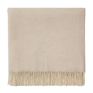 Siljan Cashmere Blanket [Off-White melange]