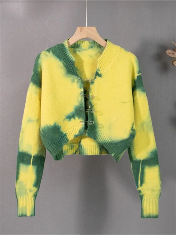 TEEK - Pinned Tie Dye Sweater