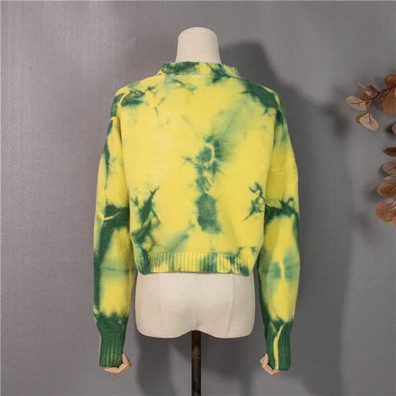 TEEK - Pinned Tie Dye Sweater