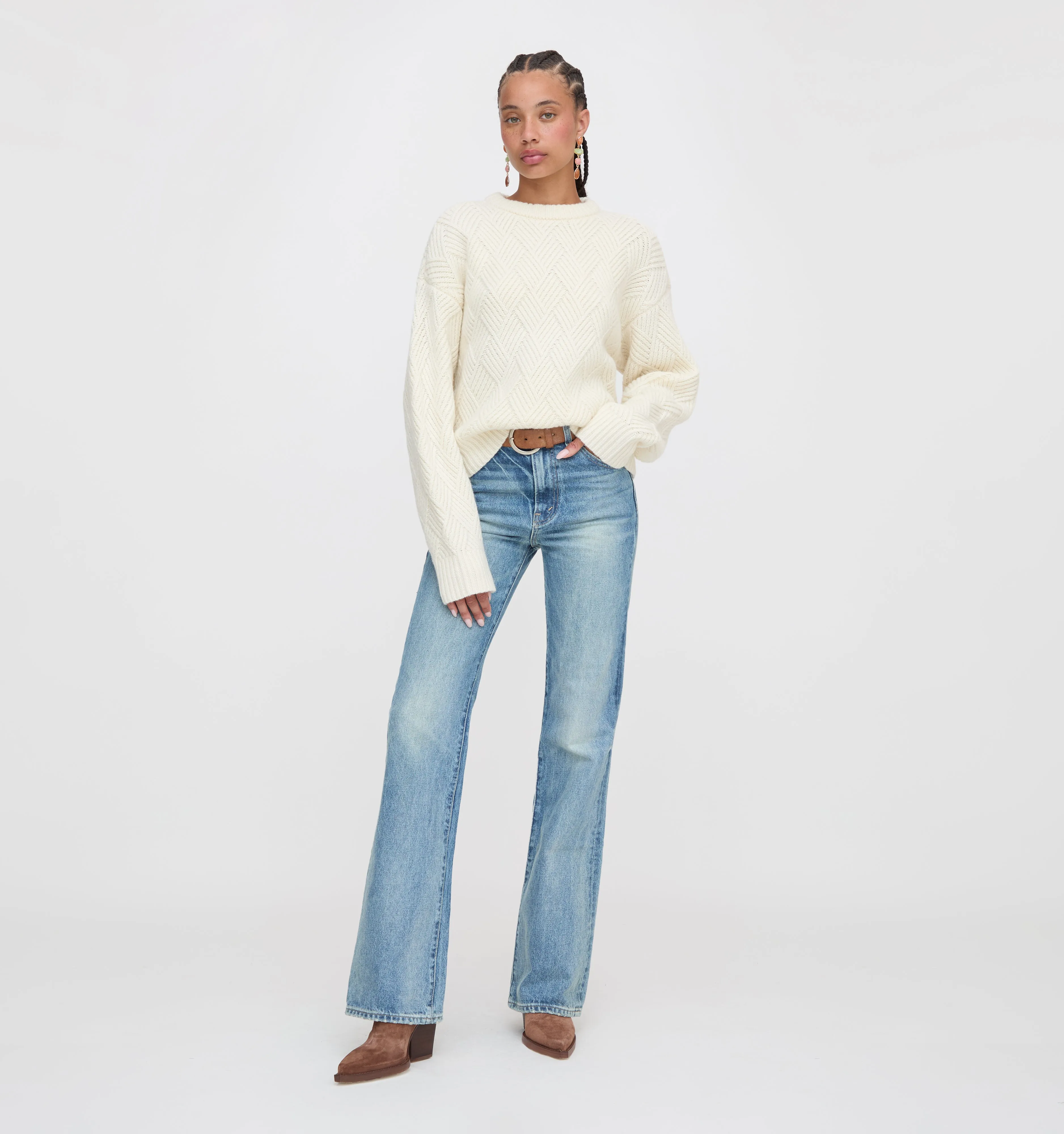 The Diana Sweater - Winter White