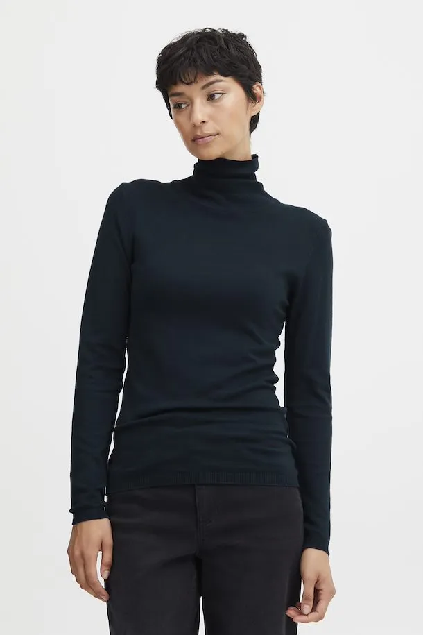 The Mafa Roll Neck Pullover - Total Eclipse