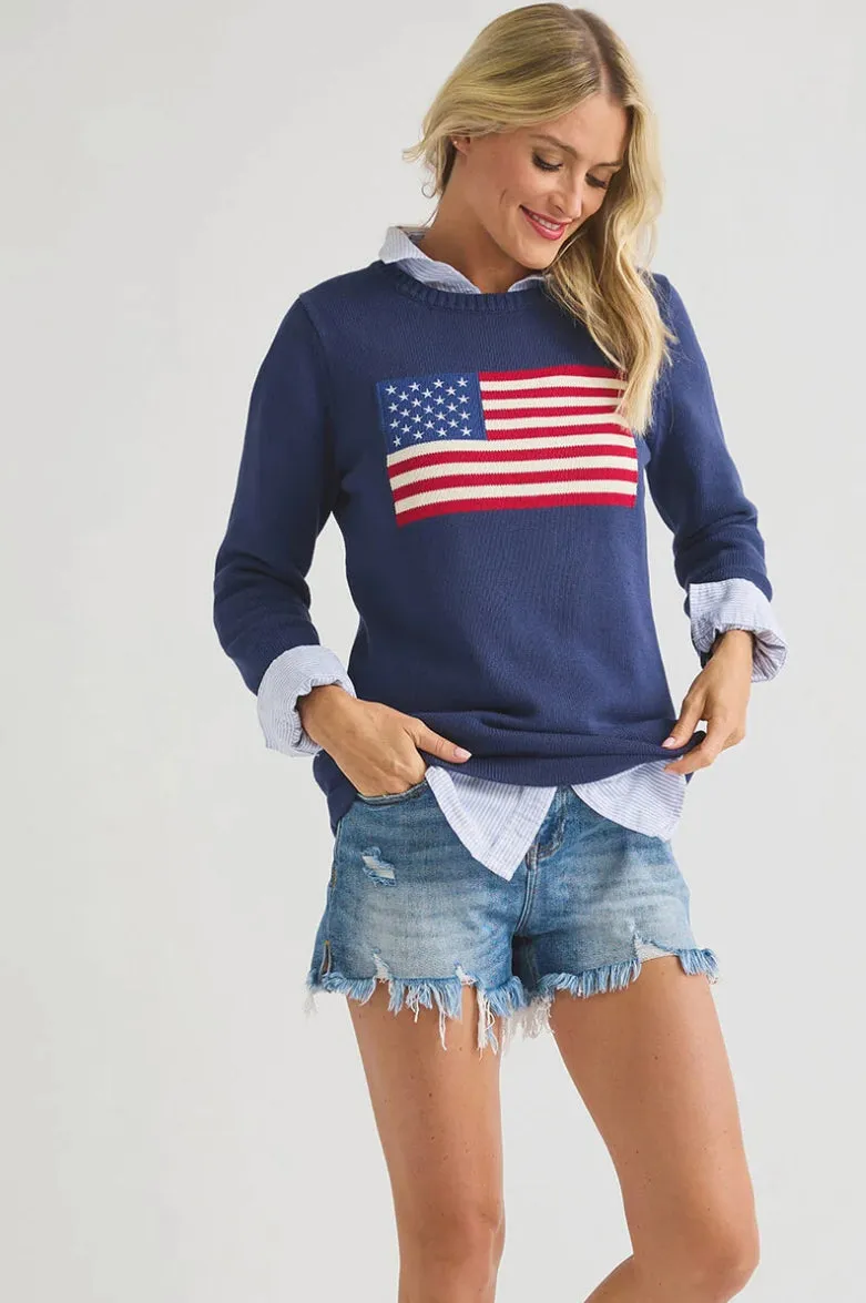 The Ralph American Flag Sweater