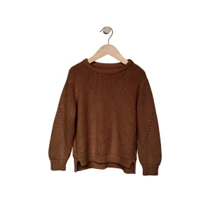 ﻿THE SIMPLE FOLK - The Essential Sweater - Rust