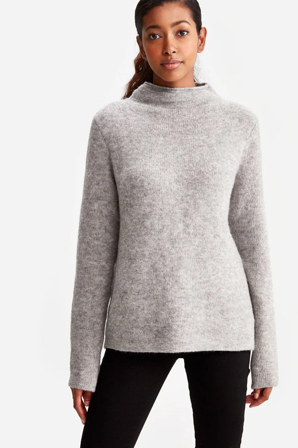 TWO-TONED SWEATER