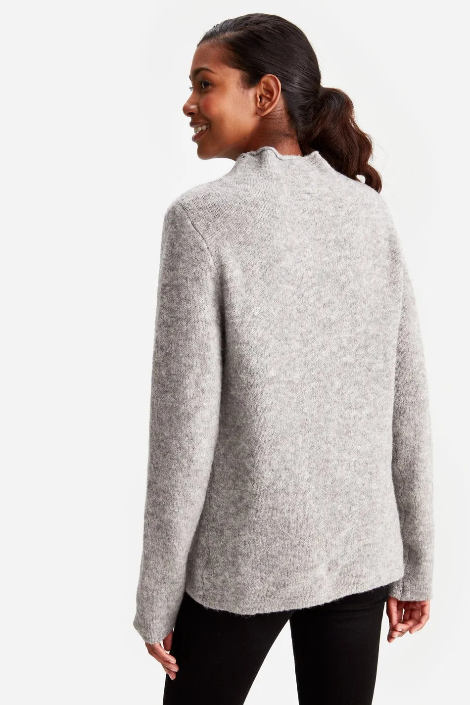 TWO-TONED SWEATER