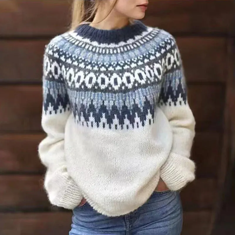 Wenkouban-Christmas Thanksgiving outfits_Round Neck Casual Cozy Comfortable Loose Long Sleeve Stylish Autumnal Sweater